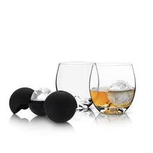 Load image into Gallery viewer, Glacier Rocks® 4-Piece Ice Ball Mold and Tumbler Set