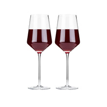 Load image into Gallery viewer, Angled Crystal Bordeaux Glasses