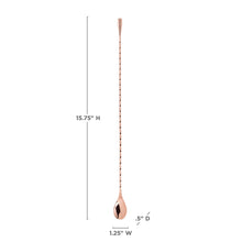 Load image into Gallery viewer, 40cm Copper Weighted Barspoon