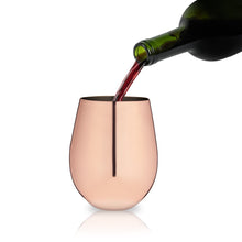 Load image into Gallery viewer, Copper Stemless Wine Glasses