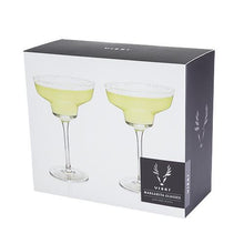 Load image into Gallery viewer, Angled Crystal Margarita Glasses