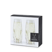 Load image into Gallery viewer, Cactus Crystal Stemless Champagne Flutes