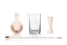 Load image into Gallery viewer, 4-Piece Copper Mixologist Barware Set