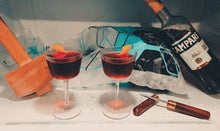 Load image into Gallery viewer, Angled Crystal Nick & Nora Glasses