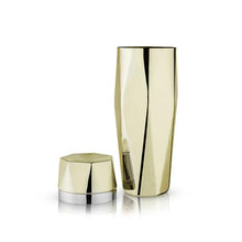 Load image into Gallery viewer, Faceted Gold Cocktail Shaker