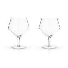 Load image into Gallery viewer, Angled Crystal Gin & Tonic Glasses