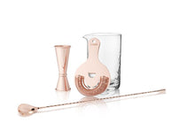 Load image into Gallery viewer, 4-Piece Copper Mixologist Barware Set