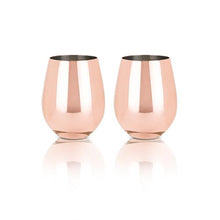 Load image into Gallery viewer, Copper Stemless Wine Glasses