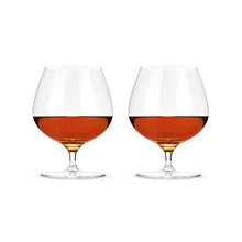 Load image into Gallery viewer, Crystal Wingback Brandy Glasses
