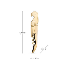 Load image into Gallery viewer, Gold Signature Double Hinged Corkscrew
