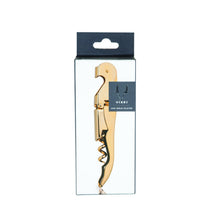 Load image into Gallery viewer, Gold Signature Double Hinged Corkscrew
