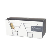 Load image into Gallery viewer, Heavy Base Crystal Martini Glasses
