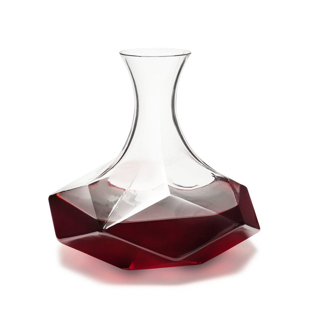 Faceted Crystal Wine Decanter