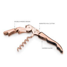 Load image into Gallery viewer, Copper Signature Double Hinged Corkscrew
