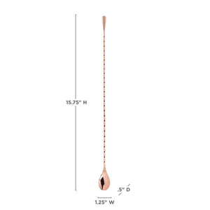 40cm Copper Weighted Barspoon