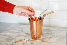 Load image into Gallery viewer, Copper Cocktail Straws
