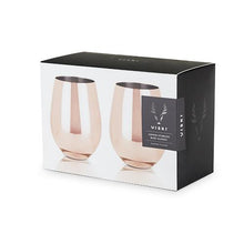 Load image into Gallery viewer, Copper Stemless Wine Glasses
