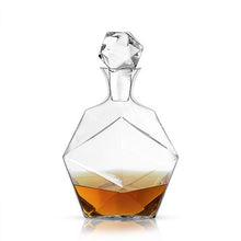Load image into Gallery viewer, Faceted Crystal Liquor Decanter
