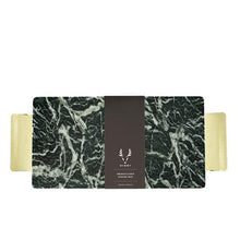 Load image into Gallery viewer, Emerald &amp; Gold Serving Tray
