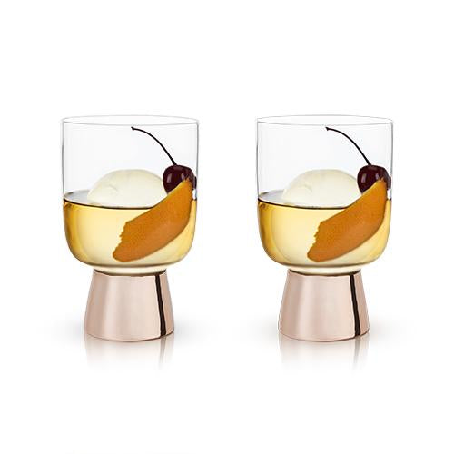 Copper Footed Tumblers