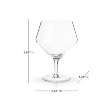 Load image into Gallery viewer, Angled Crystal Gin &amp; Tonic Glasses
