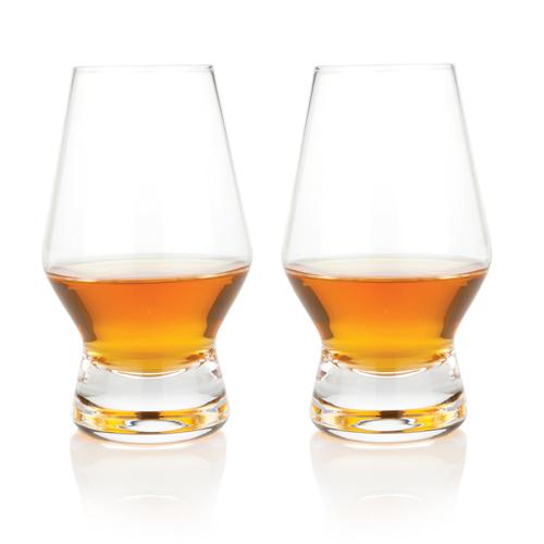 Footed Crystal Scotch Glasses