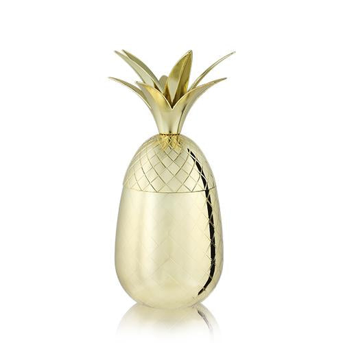 16oz Gold Pineapple Tumbler
