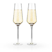 Load image into Gallery viewer, Angled Crystal Champagne Flutes
