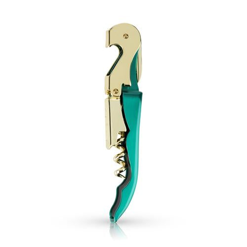 Emerald & Gold Signature Double Hinged Corkscrew
