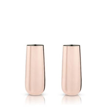 Load image into Gallery viewer, Copper Stemless Champagne Flutes

