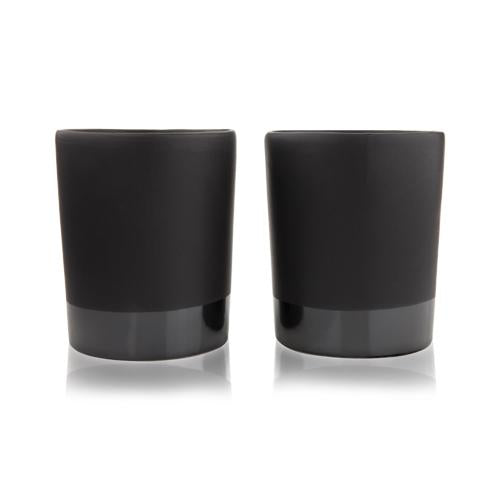 Black Stoneware Tumblers